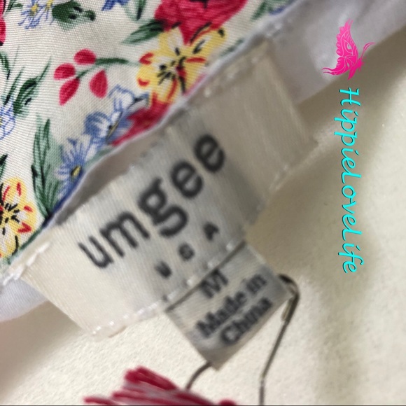 UMGEE Top Floral Print. Adjustable straps NWT MED - Picture 5 of 5